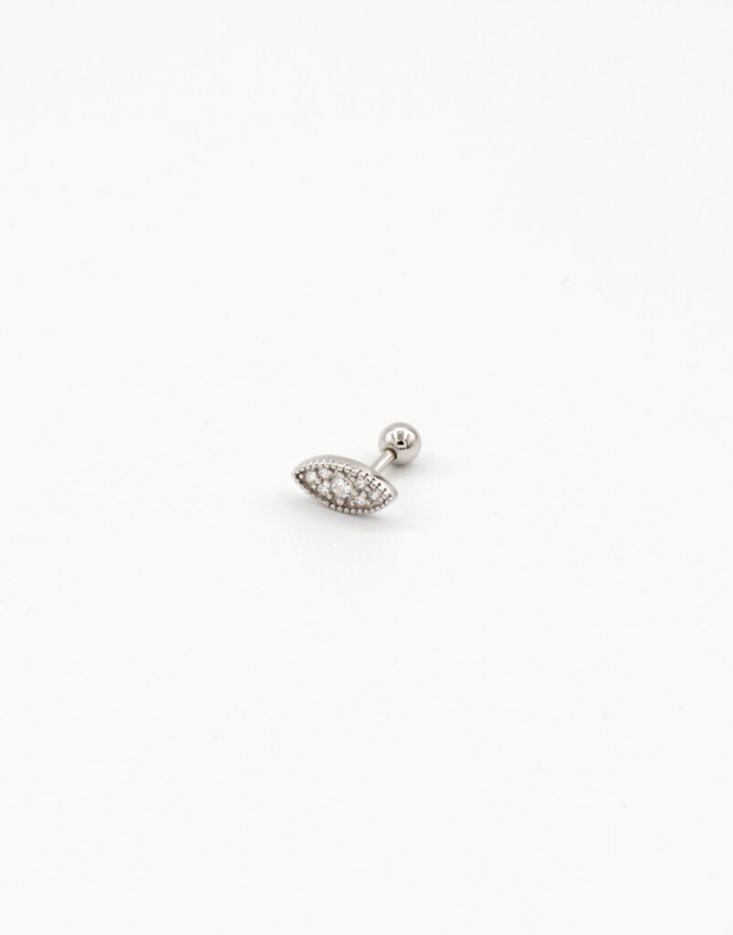 Piercing ojo plata