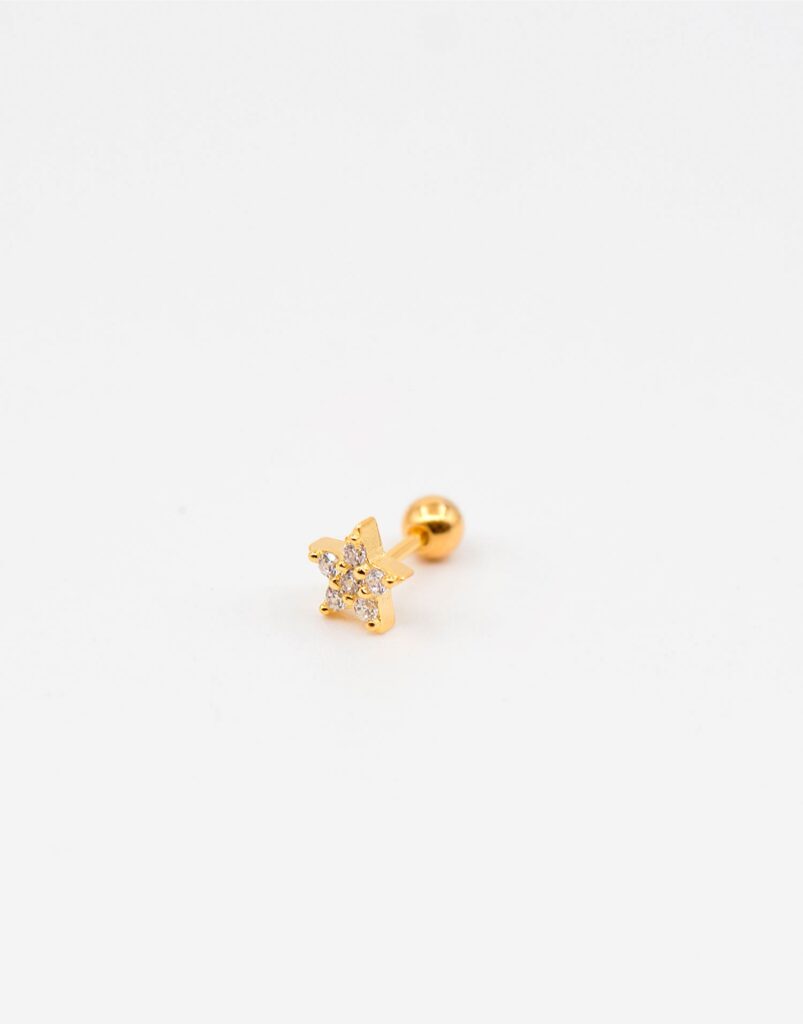 Piercing estrella circonitas