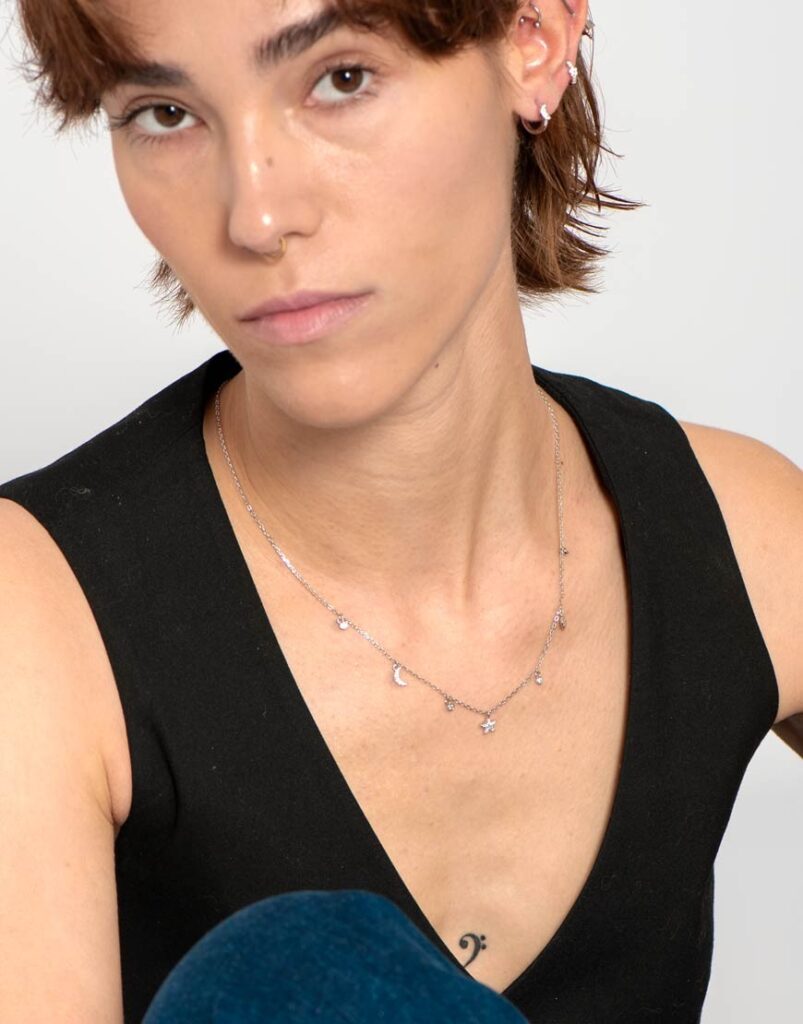 Collar colgantes circonitas modelo