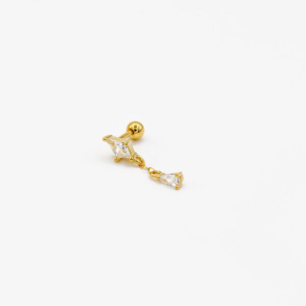 Piercing rombo colgante lágrima