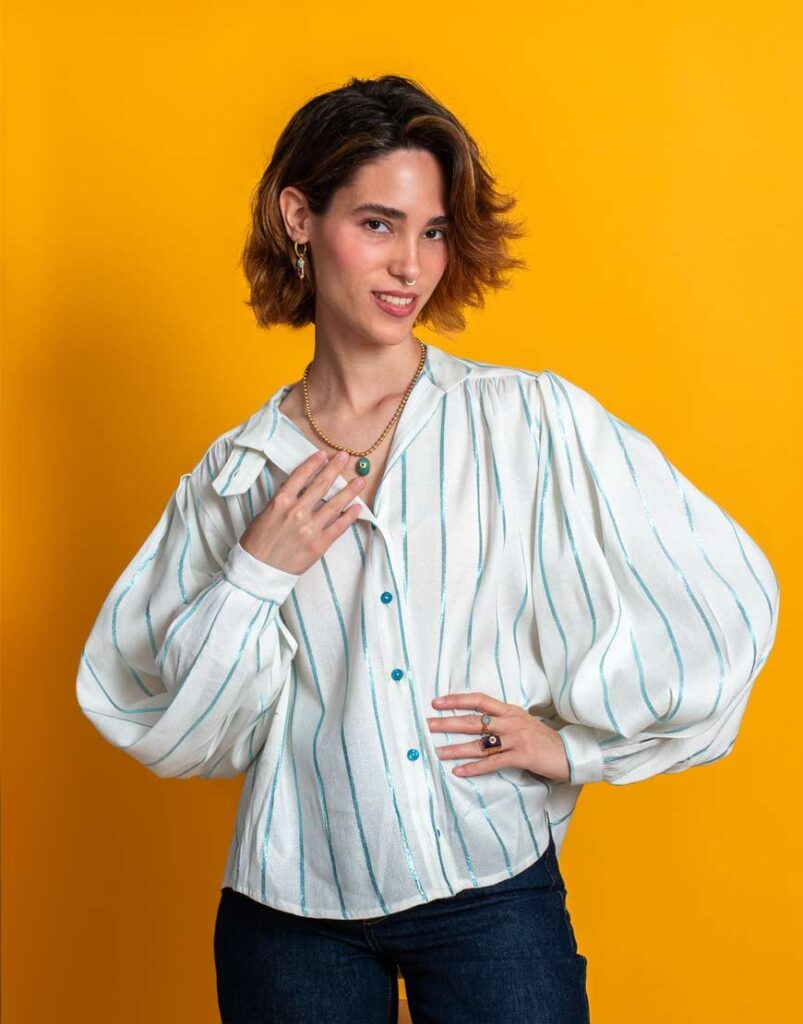 Blusa raya azul