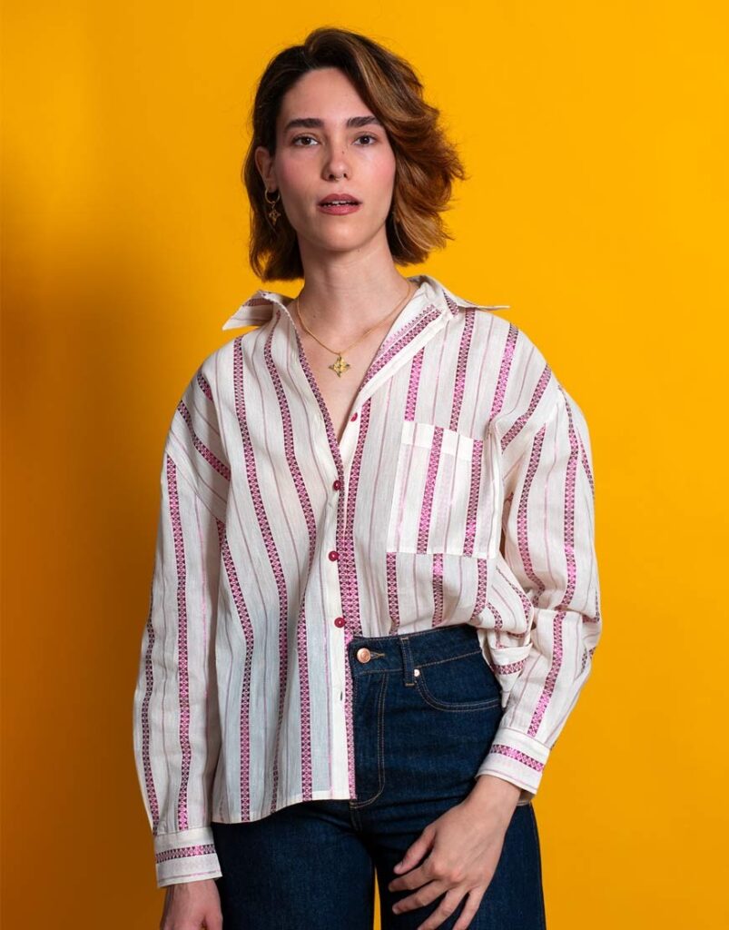 Camisa raya fucsia