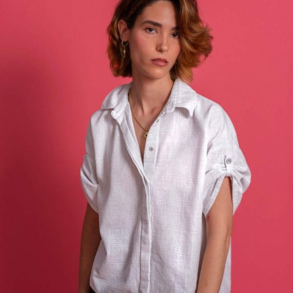 Camisa manga corta blanca Telma