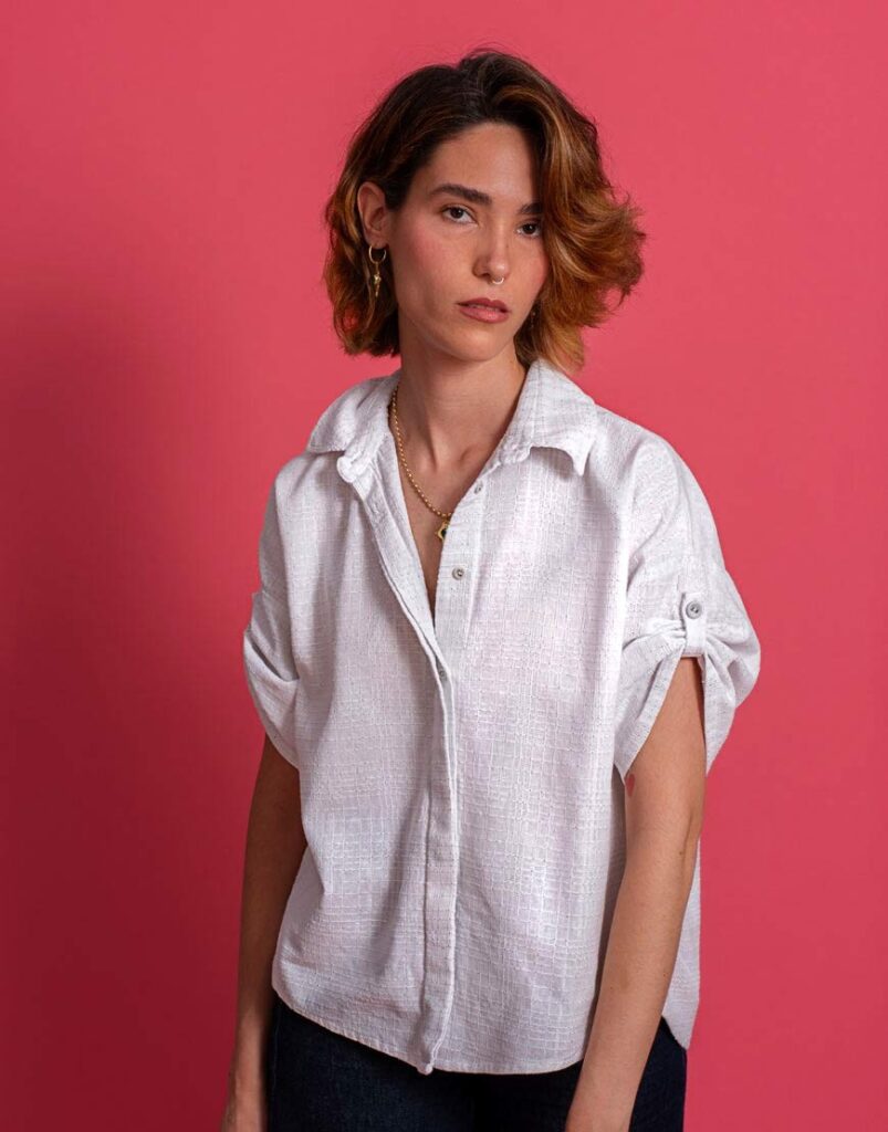 Camisa manga corta blanca Telma