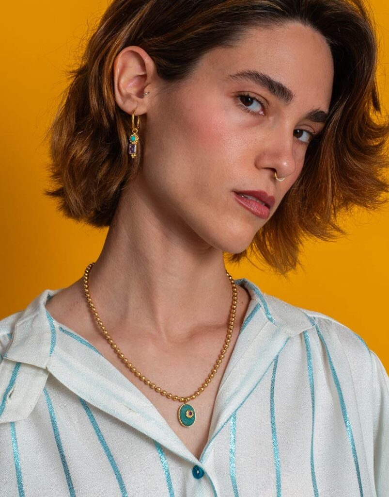 Collar amazonita modelo