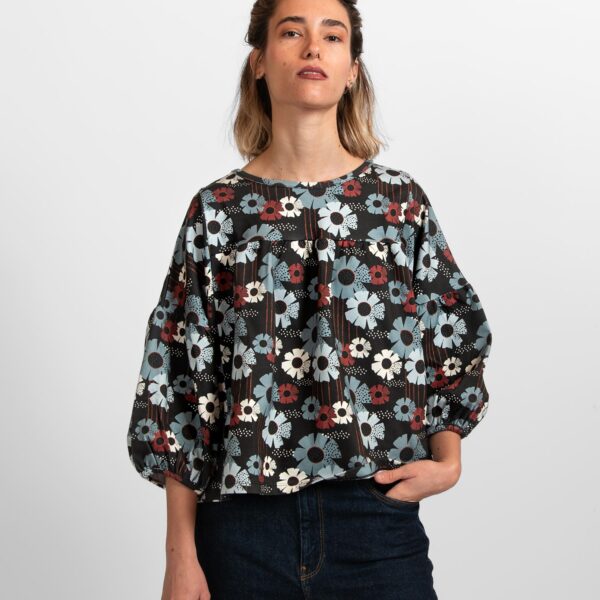 Sudadera estampada "JardÃn de Media Noche"