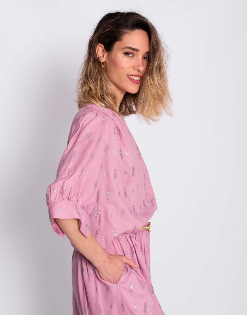 Blusa malva lateral