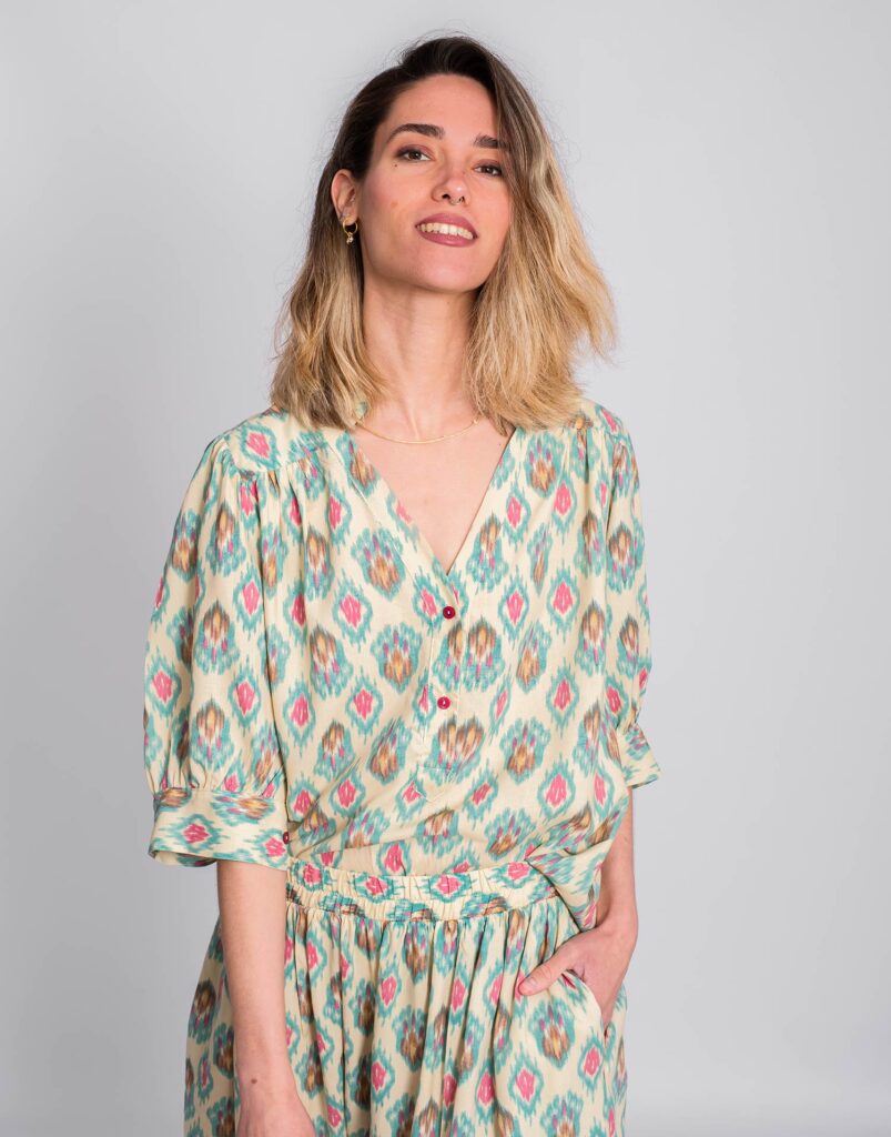 Blusa Estampada Étnica