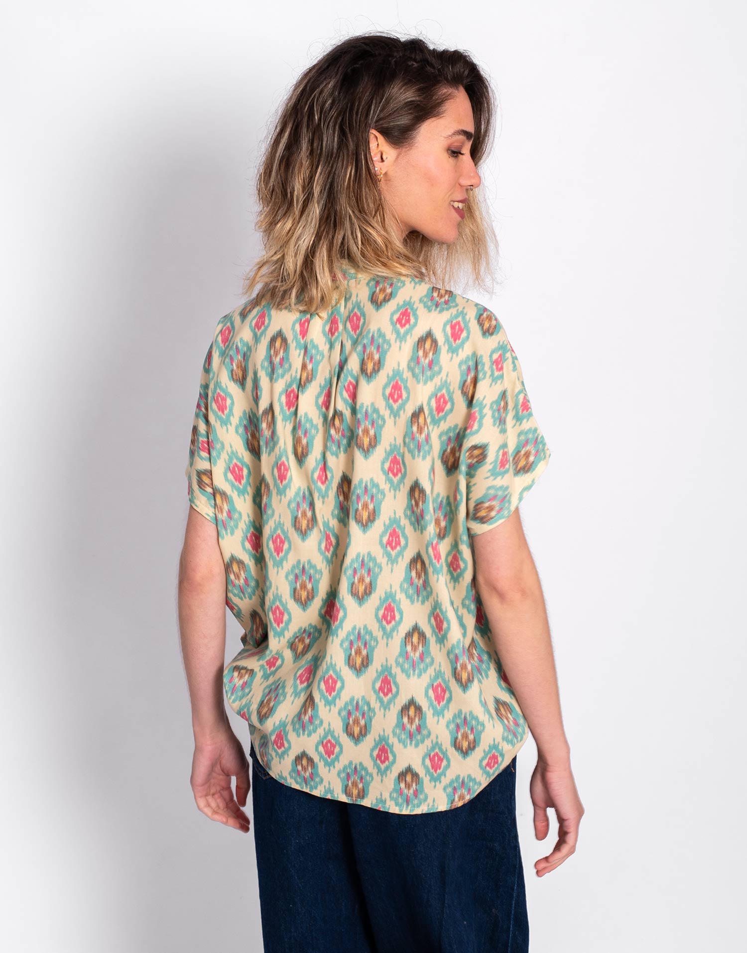 Blusa Estampada Fluida - Imagen 5