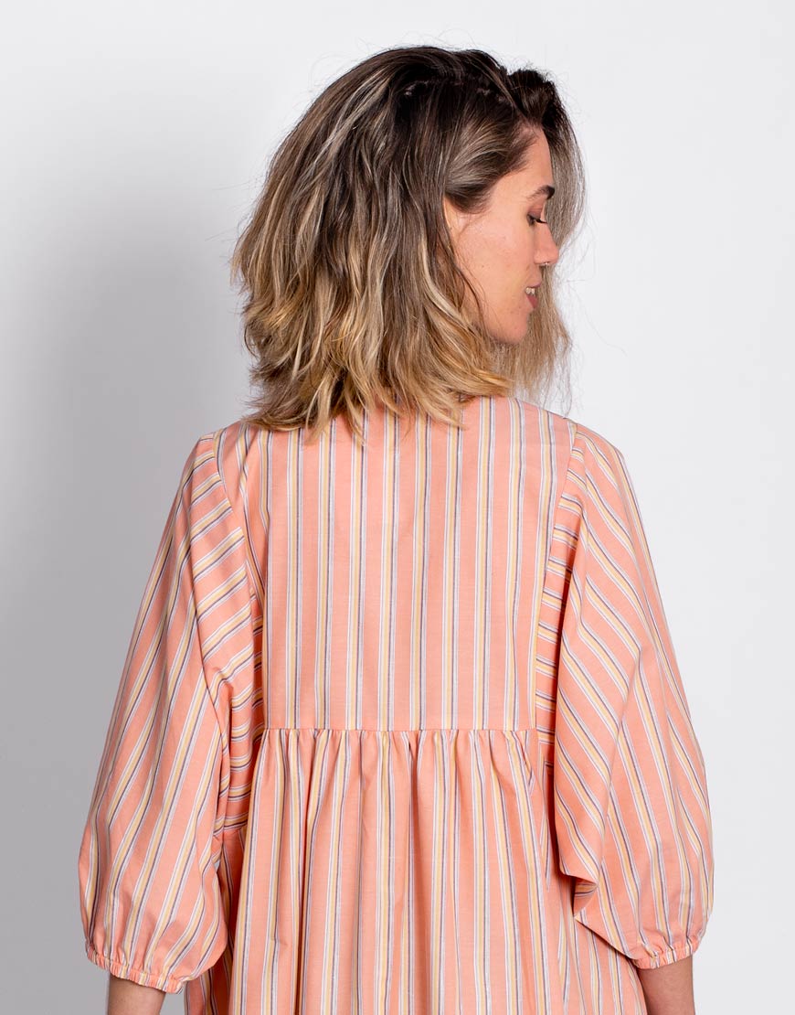 Vestido Rayas Salmón - Imagen 6